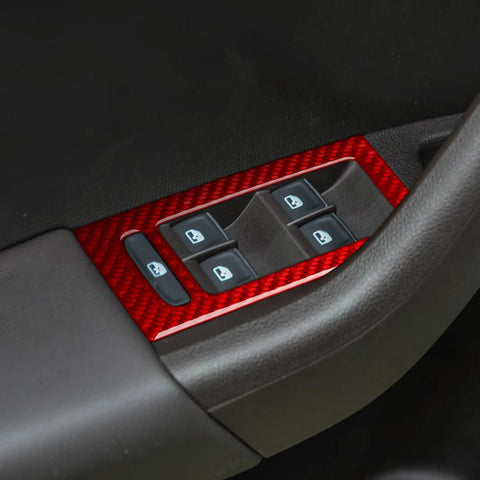 For 2017-2021 Skoda Octavia Left-Hand Drive 8pcs /Set Window Switch Panel Sticker, Left-Hand Drive