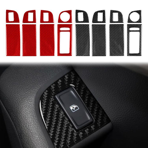 For 2017-2021 Skoda Octavia Right-Hand Drive 8pcs /Set Window Switch Panel Sticker, Right-Hand Drive