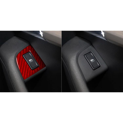 For 2017-2021 Skoda Octavia Right-Hand Drive 8pcs /Set Window Switch Panel Sticker, Right-Hand Drive
