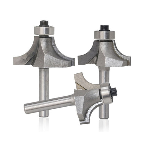 4 PCS/Set Round Corner Woodworking Cutter Trimming Machine Alloy Cutter Head, 4 PCS/Set Alloy Cutter Head