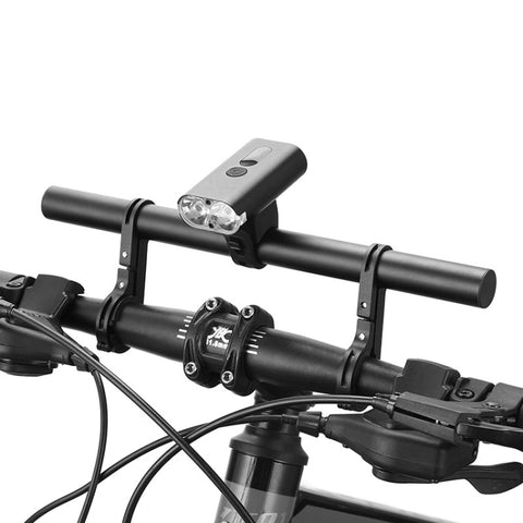 BG-798 30cm Bicycle Extension Bracket Double Rod Aluminum Flashlight Stopwatch Headlight Expansion Bracket, BG-798