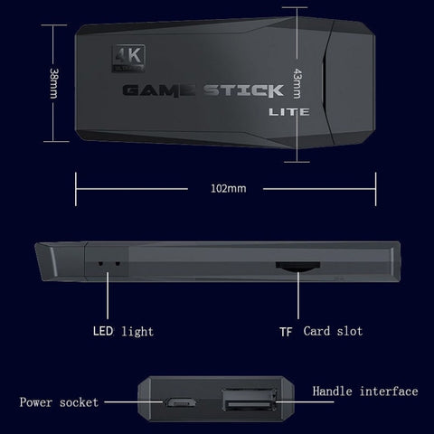 M8 Wireless HDMI Arcade Game Home TV Mini Game Machine with 2 x GamePads, M8  32G (Wireless), M8  64G (Wireless)