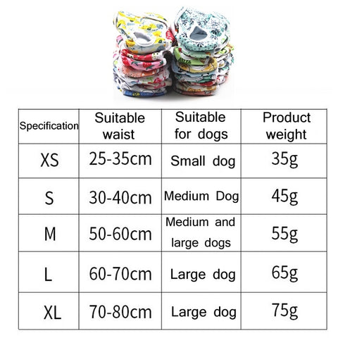 Female Dog Physiological Pants Dog Estrus Anti-Harassment Pants, XL