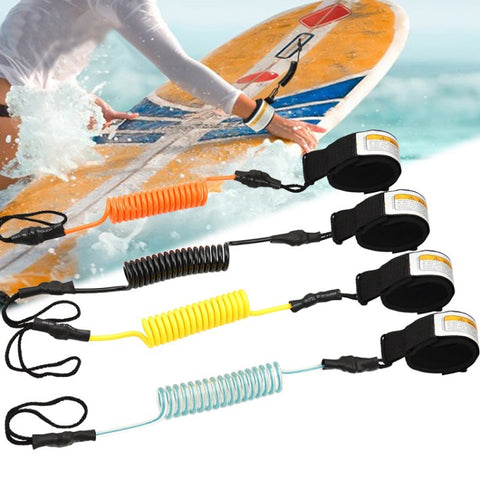 Surf Bodyboard Safety Hand Rope TPU Surfboard Paddle Towing Rope, The Length After Stretching: 1.6m, Safety Hand Rope(Clear Blue), Safety Hand Rope(Orange), Safety Hand Rope(Yellow), Safety Hand Rope(Black), Safety Hand Rope(Blue)