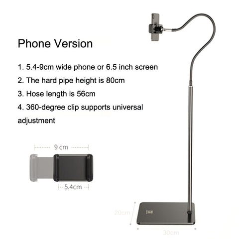 SSKY L6 Bedside Sofa Live Landing Phone Tablet Computer Bracket, Style:, L6 Phone Version (Black), L6 Base Heavy Version (White), L6 Base Heavy Version (Black), L6 Base Heavy Telescopic Version (Black), L6 Experience Version (White)                    ...