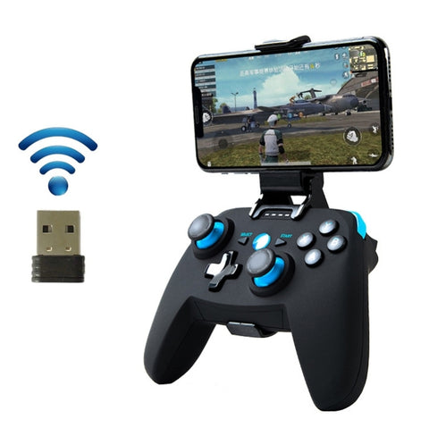 CX-X1  2.4GHz + Bluetooth 4.0 Wireless Game Controller Handle For Android / iOS / PC / PS3, Single Handle (Black), Handle + Bracket (Black), Handle + Bracket + Receiver (Black), Single Handle (Blue), Handle + Bracket (Blue)                             ...