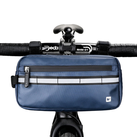 Rhinowalk X20990 Multi-Function Bicycle Front Bag, Black, Gray, Blue