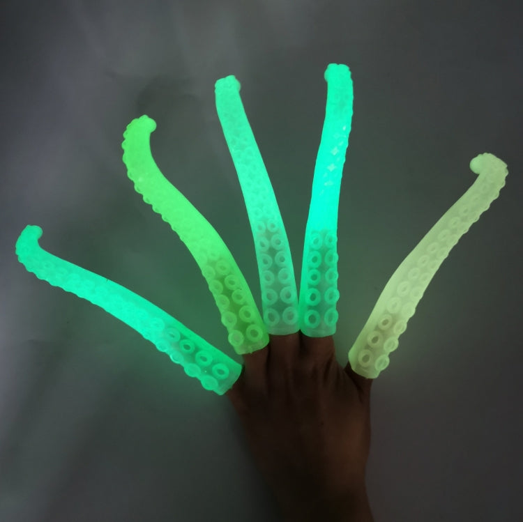 10 PCS TPR Soft Plastic Octopus Tentacles Finger Cover Toys Tricky Prank Finger Puppet, Random Color Delivery, 10 PCS Octopus Tentacles