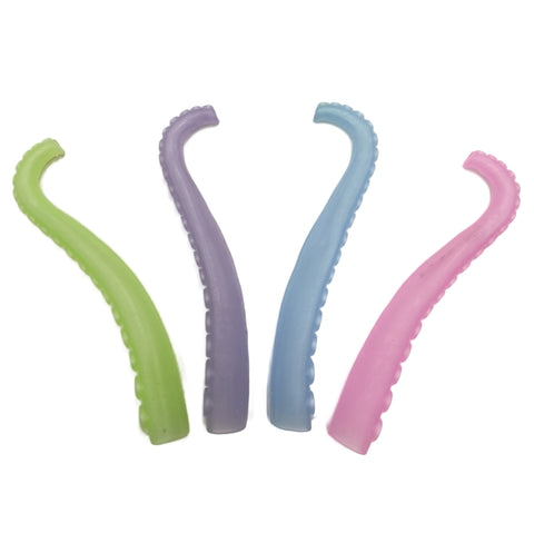 10 PCS TPR Soft Plastic Octopus Tentacles Finger Cover Toys Tricky Prank Finger Puppet, Random Color Delivery, 10 PCS Octopus Tentacles