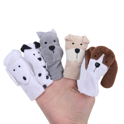 Animal Finger Dolls Plush Toys For Preschool Education, 7.5cm
