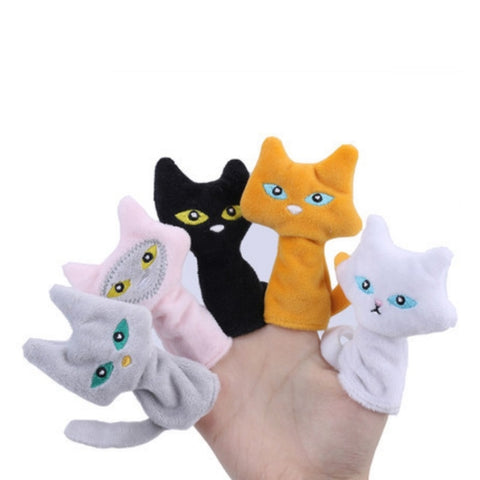 Animal Finger Dolls Plush Toys For Preschool Education, 7.5cm