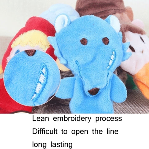 Animal Finger Dolls Plush Toys For Preschool Education, 7.5cm