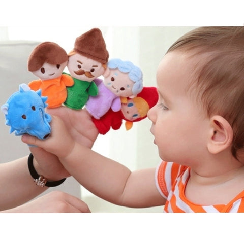 Animal Finger Dolls Plush Toys For Preschool Education, 7.5cm