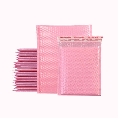 100 PCS Pink Co-Extrusion Film Bubble Bag Logistics Packaging Thickened Packaging Bag Size：, 13x15cm, 15x20cm, 18x20cm, 11x15cm, 13x18cm, 15x18cm, 18x23cm, 20x25cm, 22x30cm