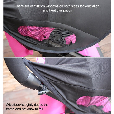 Stroller Sunshade Anti-Ultraviolet Stroller Shed, Black Waterproof, Blue No Waterproof, Purple No Waterproof, Star Empty
