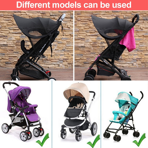 Stroller Sunshade Anti-Ultraviolet Stroller Shed, Black Waterproof, Blue No Waterproof, Purple No Waterproof, Star Empty