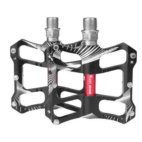 WEST BIKING YP0802080 Bicycle Aluminum Alloy Pedal Riding Foot Pedal Bicycle Accessories, YP0802080