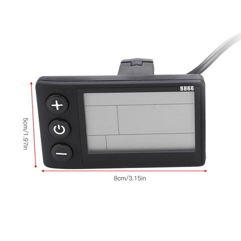 LCD Display Electric Bicycle Dashboard, B Type 36V / 48V, B Type 24V / 36V