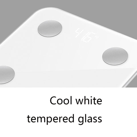 8066 Smart Body Fat Electronic Scale Home Bluetooth Weight Scale, Battery Style(White), Charging Style(White)