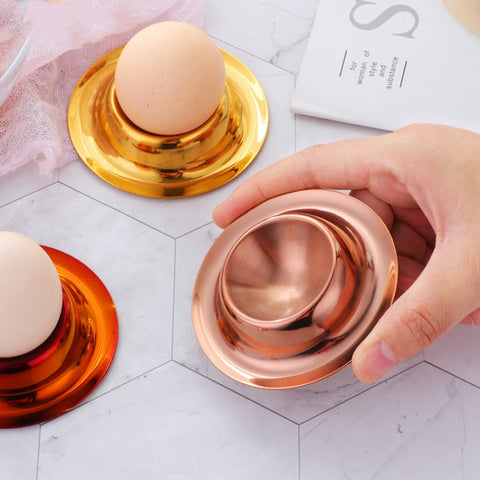 Stainless Steel Egg Tray Table Utensils, Silver, Gold, Rose Gold, Magic Colorful, Magic Red