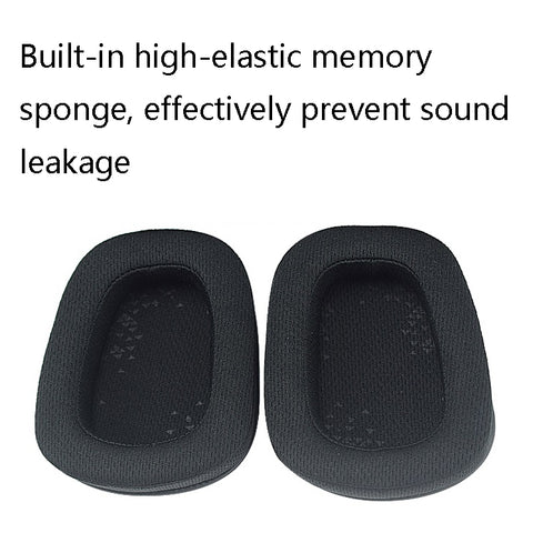 2 PCS D0005 Headphone Sponge Cover Headphone Earmuffs Head For Logitech G633 / G933 / G933S, Colour: Net Cloth, Net Cloth, Protein Skin