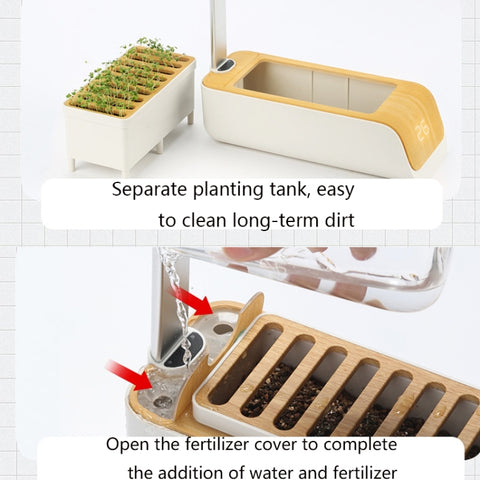 H003 Intelligent Hydroponic Vegetable Planting Machine Full-Spectrum Plant Growth Lamp Soil-Cultivation Vegetable Flower Pot