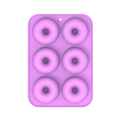Oven Baking Tools Silicone Cake Donut Mold, 8 Even Brown, 6 Even Blue, 6 Even Purple, 6 Even Green, 6 Even Orange, 6 Even Yellow, 6 Even Red