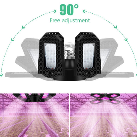 LED Plant Lamp Full Spectrum Fill Light Floral Plant Growth Lamp, 100W, 150W
