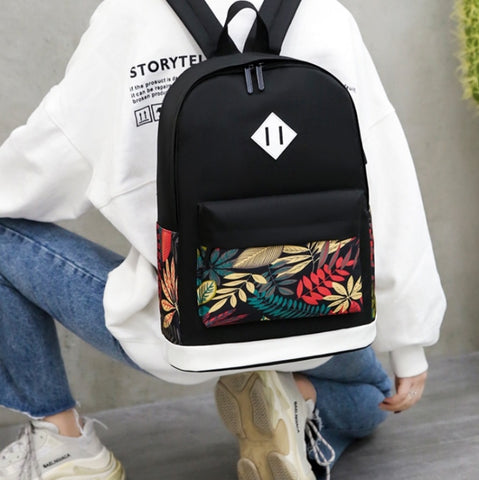 3 in 1 College Style Casual Backpack Student USB Charging Backpack
