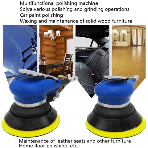 Pneumatic Sandpaper Machine Car Polishing Machine Grinding Machine Waxing Machine, 5inch Regular, 5inch Vacuum, 6inch Regular, 6inch Vacuum