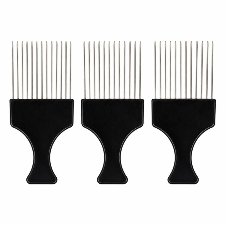 3 PCS Hairdressing Steel Needle Oil Hair Comb Plastic Haircut Pointed Tail Comb, P2020, P2021, C6, C5