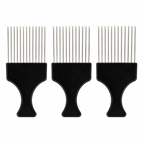 3 PCS Hairdressing Steel Needle Oil Hair Comb Plastic Haircut Pointed Tail Comb, P2020, P2021, C6, C5