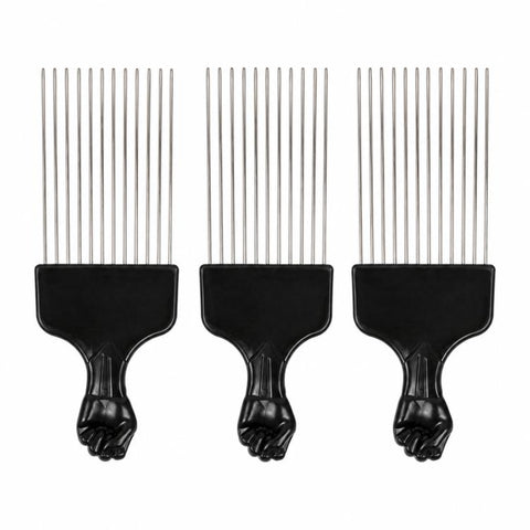 3 PCS Hairdressing Steel Needle Oil Hair Comb Plastic Haircut Pointed Tail Comb, P2020, P2021, C6, C5