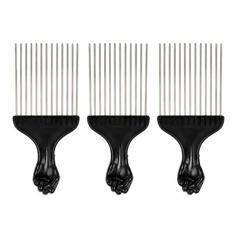 3 PCS Hairdressing Steel Needle Oil Hair Comb Plastic Haircut Pointed Tail Comb, P2020, P2021, C6, C5