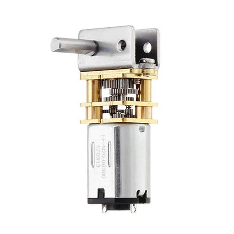 GW12N20 Worm Gear Low Speed Motor Ultra Mini Gear Power-Off Self-Locking Motor For Smart Car Robot, 6V 10RPM, 6V 30RPM, 6V 55RPM, 6V 100RPM, 12V 20RPM, 12V 60RPM, 12V 110RPM, 12V 200RPM
