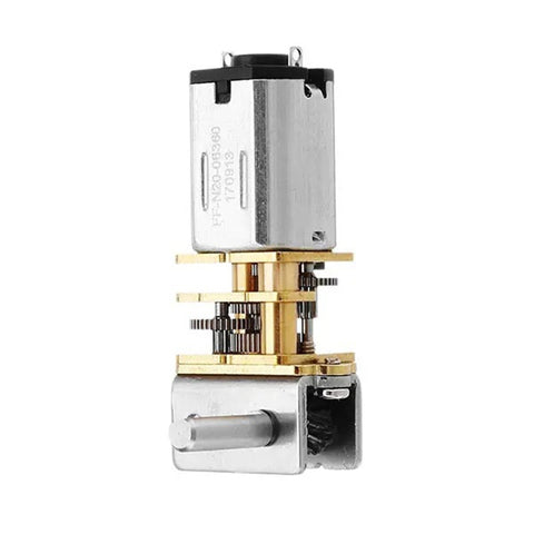 GW12N20 Worm Gear Low Speed Motor Ultra Mini Gear Power-Off Self-Locking Motor For Smart Car Robot, 6V 10RPM, 6V 30RPM, 6V 55RPM, 6V 100RPM, 12V 20RPM, 12V 60RPM, 12V 110RPM, 12V 200RPM