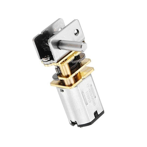 GW12N20 Worm Gear Low Speed Motor Ultra Mini Gear Power-Off Self-Locking Motor For Smart Car Robot, 6V 10RPM, 6V 30RPM, 6V 55RPM, 6V 100RPM, 12V 20RPM, 12V 60RPM, 12V 110RPM, 12V 200RPM