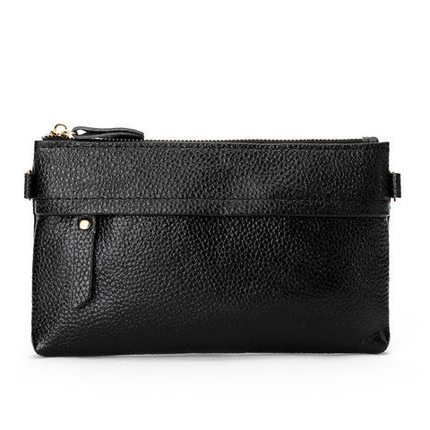 Ladies One-Shoulder Diagonal Mobile Phone Coin Purse, Red, Navy Blue, Black, Ink, Lake Blue, Khaki, Jujube Red, Orange, Brown