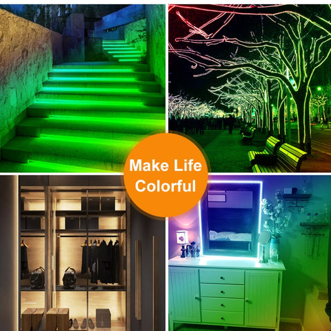 LED Light Strip 16 Color Remote Control RGB Light Belt USB Symphony Neon Decorative Soft Light Bar, 2 PCS 0.5m, 2 PCS 1m, 2m, 3m, 4m, 5m