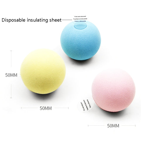 3pcs Funny Cat Toy Ball Simulation Animal Vocal Ball, EVA Material, Wool Material