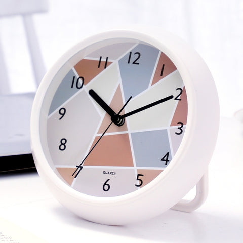 Round Waterproof Wall Clock Kitchen And Bathroom Desktop Clock Ornaments, Round Waterproof Wall Clock