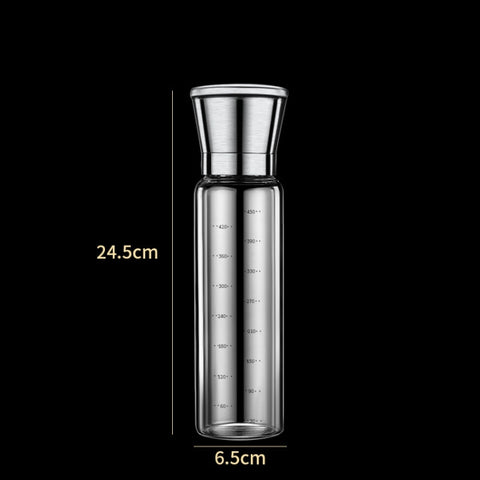 304 Stainless Steel Sea Salt Pepper Grinder Home Pepper Coffee  Manual Grinding Bottle, 2 PCS 200ml, 270ml, 450ml