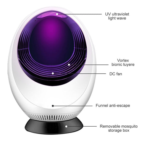 168 LED Photocatalyst Mosquito Killer Lamp Household Mosquito Catching Lamp, Mosquito Catching Lamp White