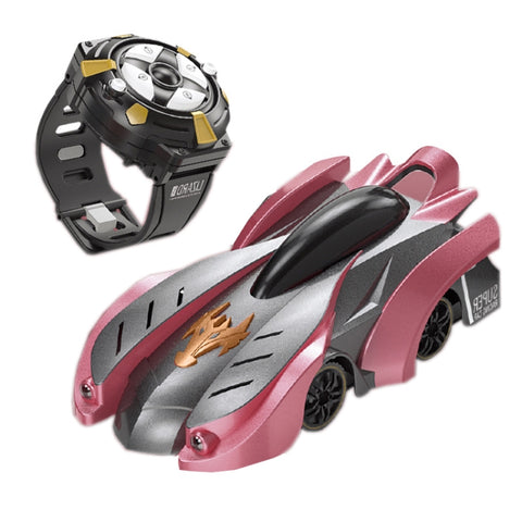 Remote Control Wall Climbing Car Mini Electric Remote Control Car Children Toy, Red Charge Handle RC Edition, Red Flame Handle RC Edition, Blue Break Handle RC Edition, Blue Lightning Handle RC Edition, Red Charge Watch RC Edition                      ...