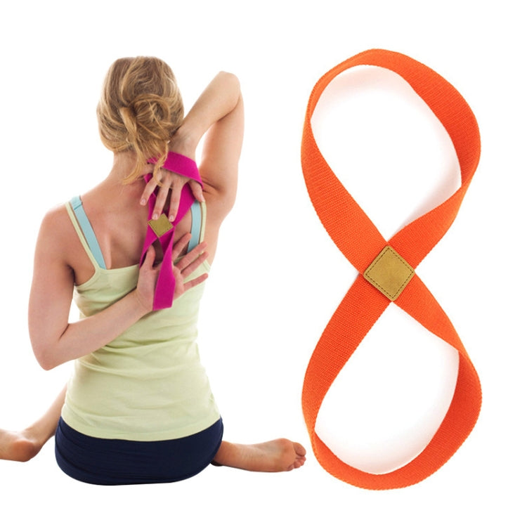 2 PCS Yoga Stretch Belt Cotton Thick Mobius Strip, Orange, Green, Light Purple, Deep Purple, Light Blue, Brown, Rose Red, Gray, Black