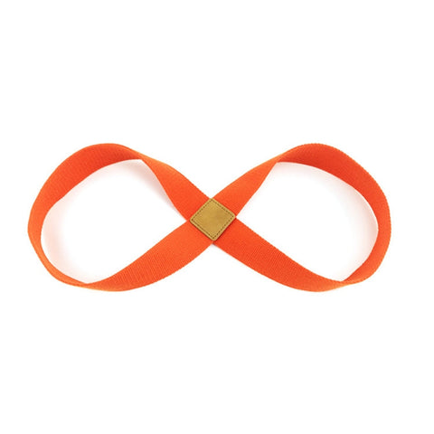 2 PCS Yoga Stretch Belt Cotton Thick Mobius Strip, Orange, Green, Light Purple, Deep Purple, Light Blue, Brown, Rose Red, Gray, Black