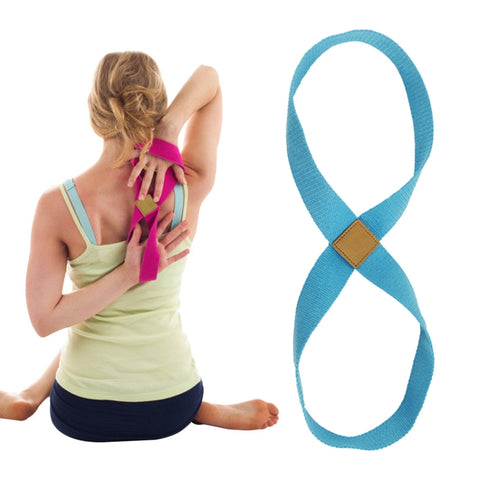 2 PCS Yoga Stretch Belt Cotton Thick Mobius Strip, Orange, Green, Light Purple, Deep Purple, Light Blue, Brown, Rose Red, Gray, Black