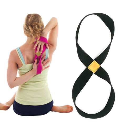 2 PCS Yoga Stretch Belt Cotton Thick Mobius Strip, Orange, Green, Light Purple, Deep Purple, Light Blue, Brown, Rose Red, Gray, Black