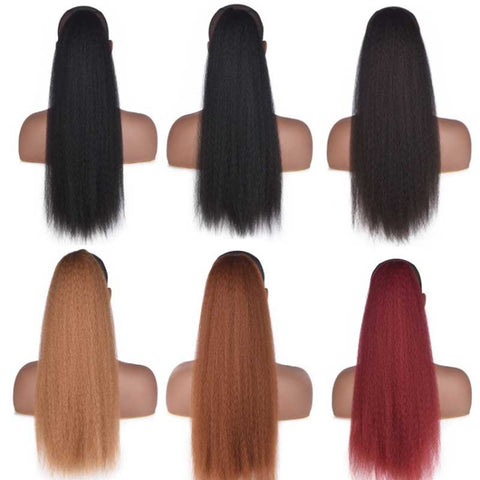 Fluffy Corn Whisker Long Curly Hair Fake Ponytail, 1.1B #, 2.2 #, 3.4 #, 4.27 #, 5.30 #, 6.BUG #