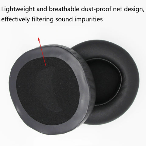 1 Pair Thicken Sponge Headset Set 90mm Earmuffs For Kraken 7.1 V2 Pro, Black, Orange